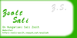 zsolt sali business card